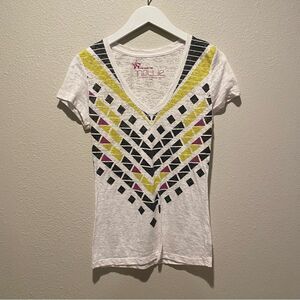 Vintage Nollie‎ v neck shirt size small burnt out style